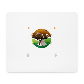 Glacier Peak Is On My List Hiking Camping Hiker - Mouse Pad (horizontal) - white - Front