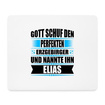 Erzgebirge Mann Namen Sachsen Elias - Mousepad (Querformat) - Weiß - Vorne