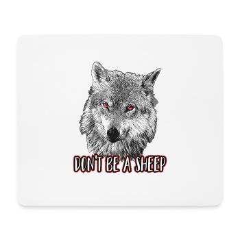 Ne sois pas un mouton - Tapis de souris (format paysage) - blanc - Devant