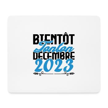 Annonce grossesse. bientôt Tonton Décembre 2023. - Tapis de souris (format paysage) - blanc - Devant