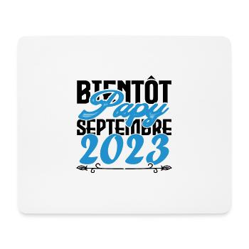 Annonce grossesse. bientôt Papy Septembre 2023. - Tapis de souris (format paysage) - blanc - Devant