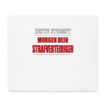 Lustiger Spruch Nerd für Studenten - Mousepad (Querformat) - Weiß - Vorne