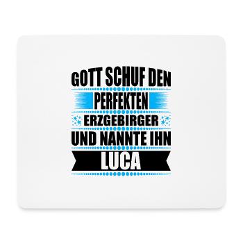 Erzgebirge Mann Namen Sachsen Luca - Mousepad (Querformat) - Weiß - Vorne