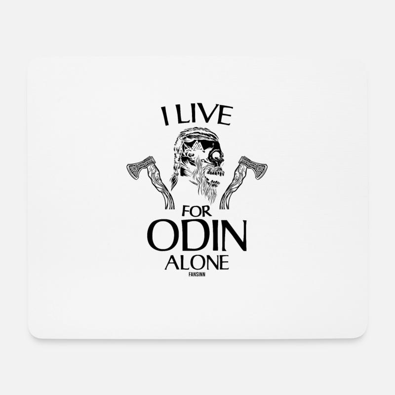Odin Wikinger Gott - Mousepad (Querformat) - Weiß