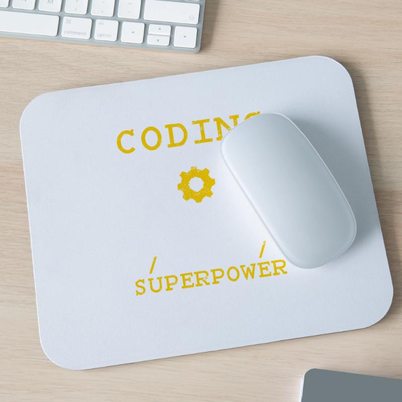 Coding Is My Superpower Software Programmer Coder Mouse Pad (horizontal)
