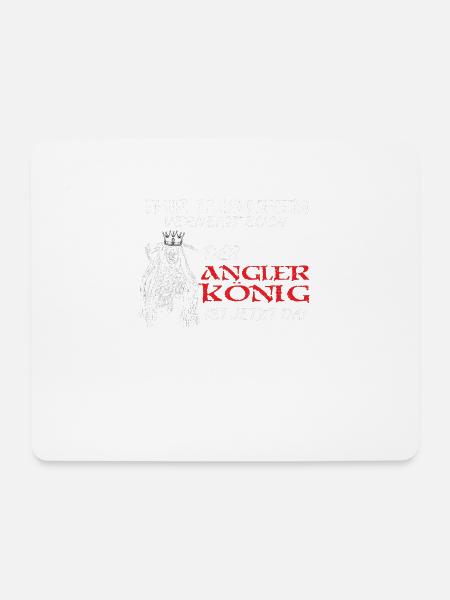 Angler Geschenkidee Hobby Angeln - Mousepad (Querformat) - Weiß