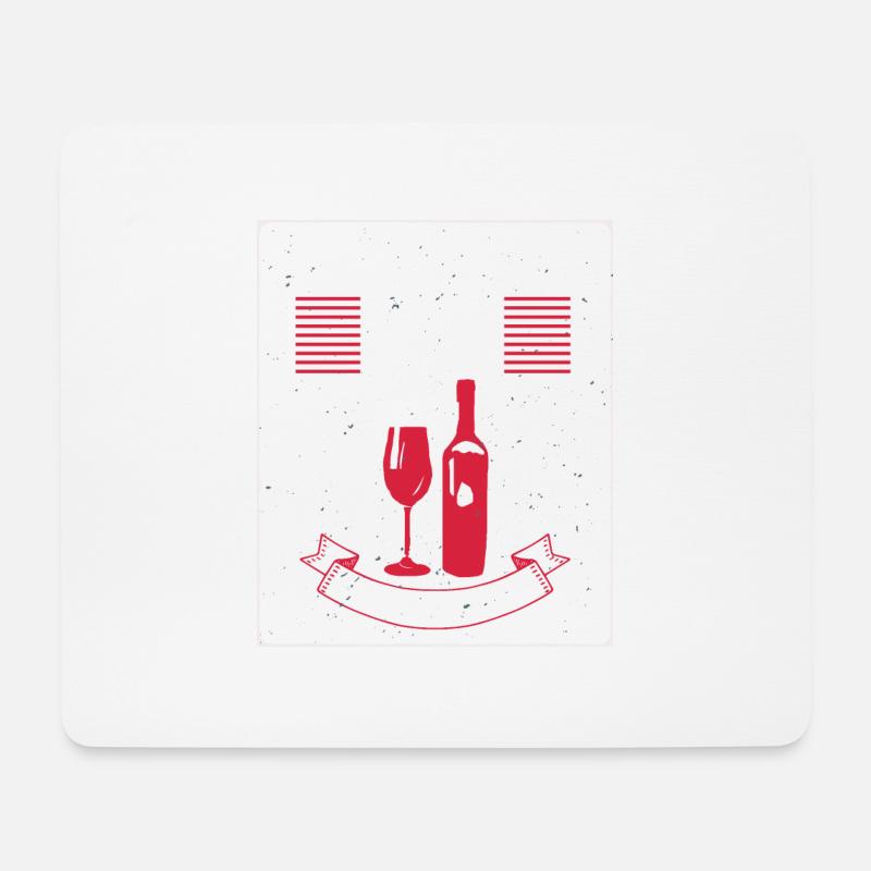 Shut Up Its Wine Time T-Shirt - Mouse Pad (horizontal) - white