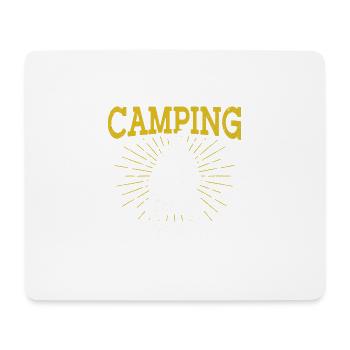 Camping Gift Drôle de dicton pour les campeurs - Tapis de souris (format paysage) - blanc - Devant