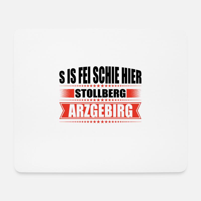 Erzgebirge Heimat Stollberg - Mousepad (Querformat) - Weiß