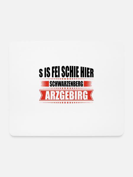 Erzgebirge Heimat Schwarzenberg - Mousepad (Querformat) - Weiß