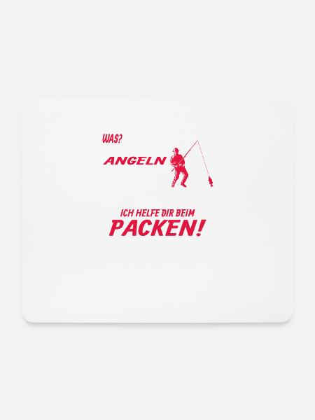 Angler Geschenkidee Hobby Angeln - Mousepad (Querformat) - Weiß