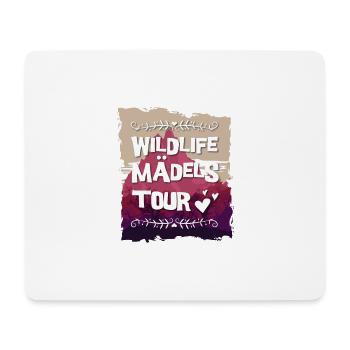 Wildlife Mädels Tour - Mousepad (Querformat) - Weiß - Vorne