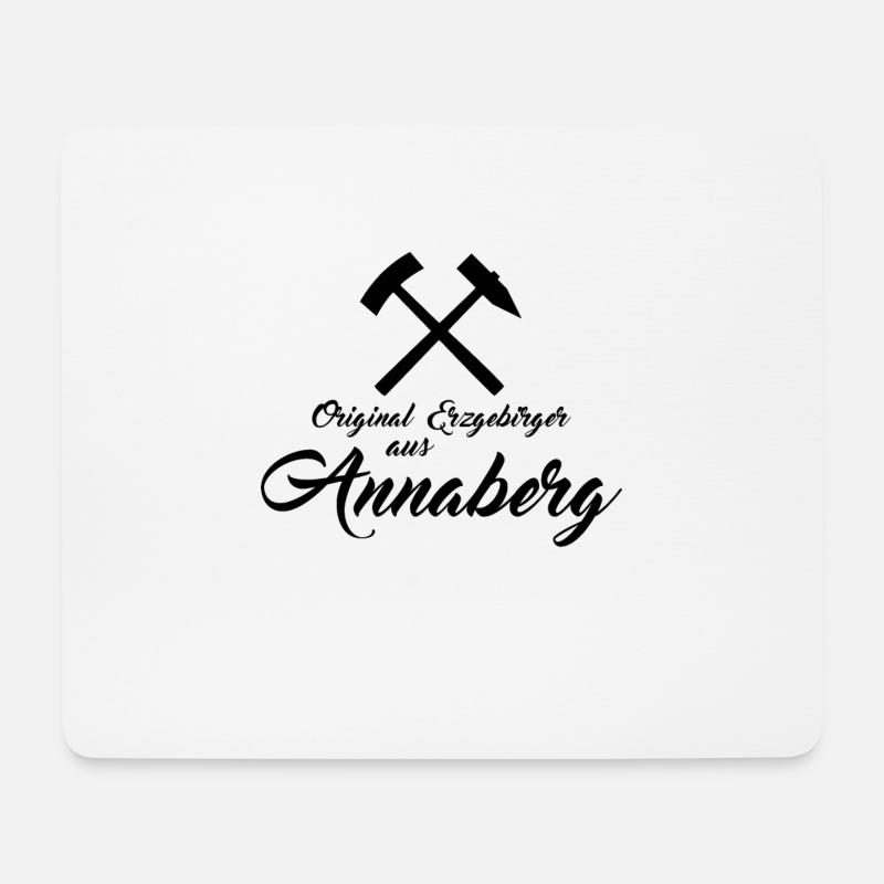 Original Erzgebirger aus Annaberg - Mousepad (Querformat) - Weiß