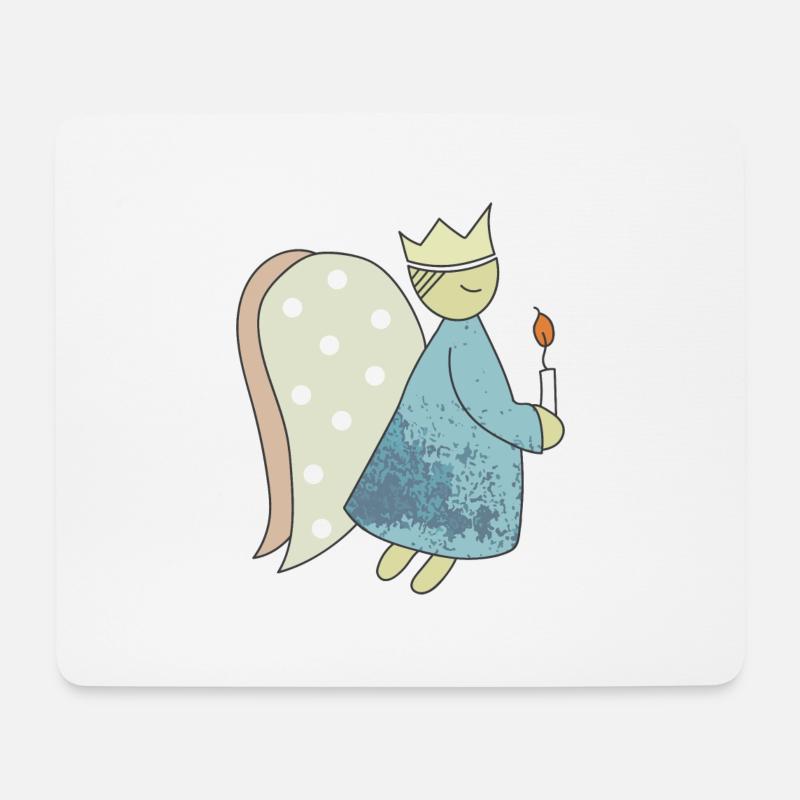 Weihnachtsengel. - Mousepad (Querformat) - Weiß