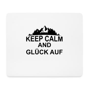 Glück auf Heimat - Mousepad (Querformat) - Weiß - Vorne