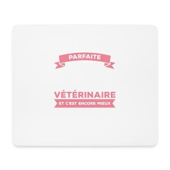 Je Ne Suis Pas Parfaite Mais Je Suis Vétérinaire - Tapis de souris (format paysage) - blanc - Devant