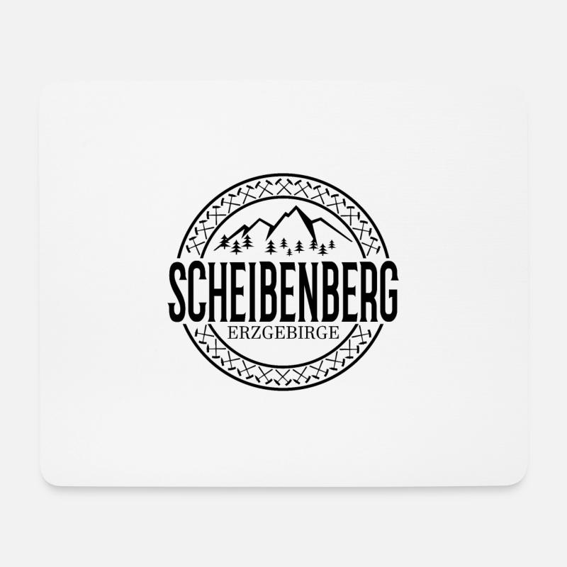 Scheibenberg Erzgebirge - Mousepad (Querformat) - Weiß