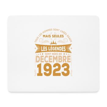 Les Légendes Sont Nées En Décembre 1923 - Tapis de souris (format paysage) - blanc - Devant
