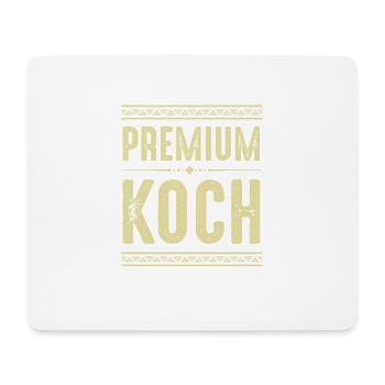 Premium Koch - Mousepad (Querformat) - Weiß - Vorne
