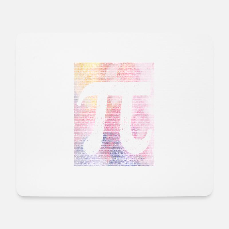 10000 Ziffern Pi Day Zeichen Math Nerd Lustig Math - Mousepad (Querformat) - Weiß