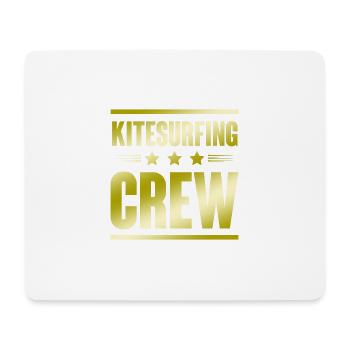 Kitesurfing Crew - Mousepad (Querformat) - Weiß - Vorne
