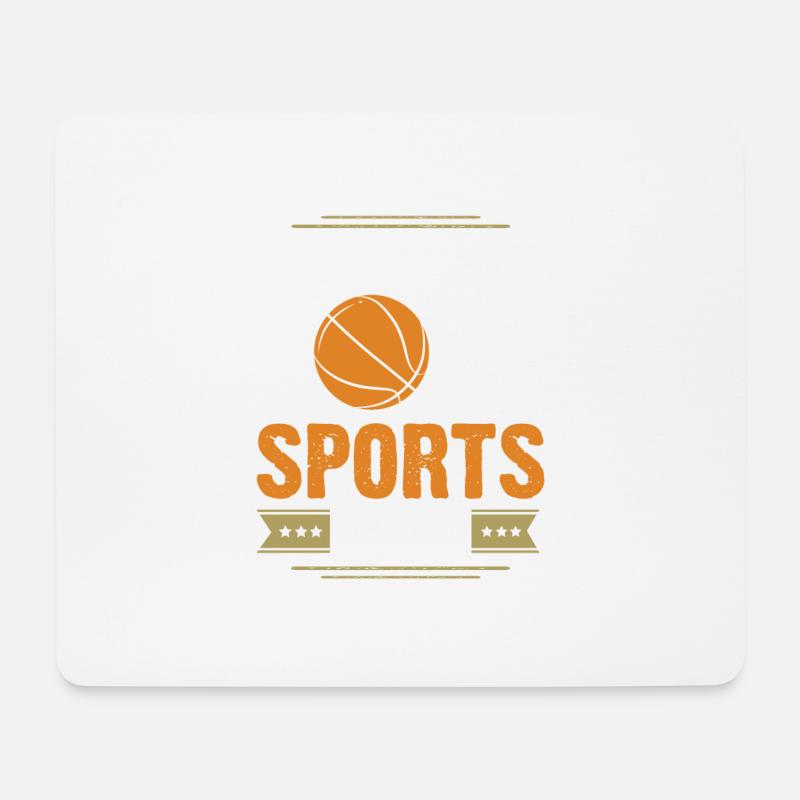 basketball sport - Mousepad (Querformat) - Weiß
