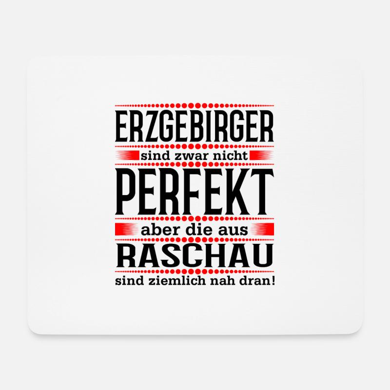 Erzgebirge Raschau - Mousepad (Querformat) - Weiß