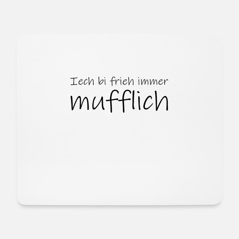 Erzgebirge Morgenmuffel - Mousepad (Querformat) - Weiß