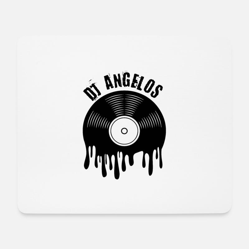 DJ angelos - Mousepad (Querformat) - Weiß