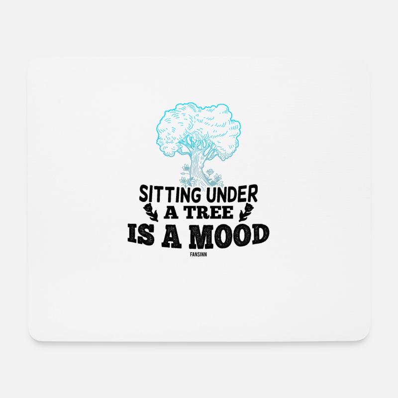 Botanik Wald Entspannung Therapie - Mousepad (Querformat) - Weiß
