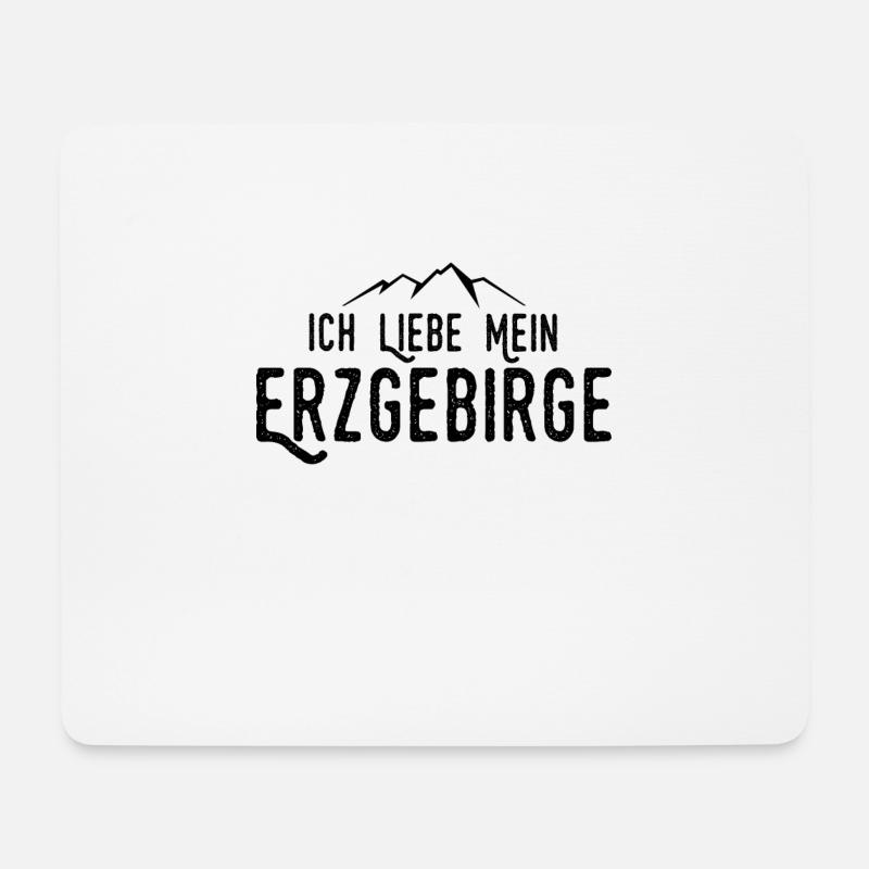 Erzgebirge Heimatliebe - Mousepad (Querformat) - Weiß