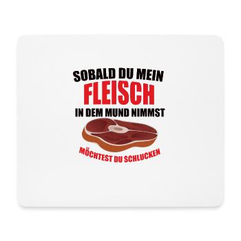 Fleischer Metzger Zerleger Schlachter Fleisch - Mousepad (Querformat) - Weiß - Vorne