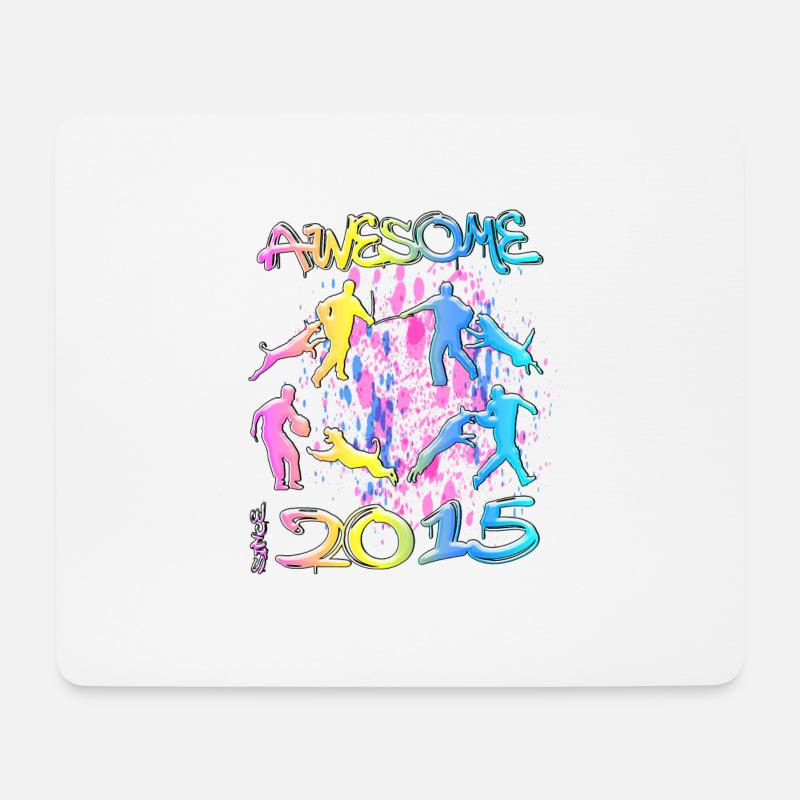Awesome since 2015. Agility, Hundetraining - Mousepad (Querformat) - Weiß