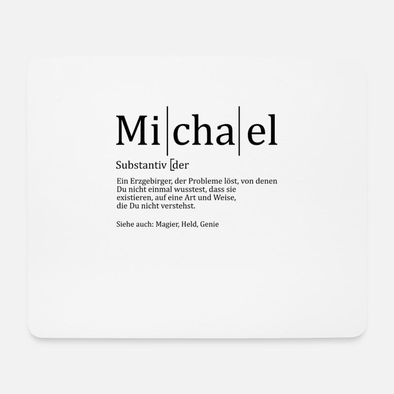 Erzgebirge Michael - Mousepad (Querformat) - Weiß
