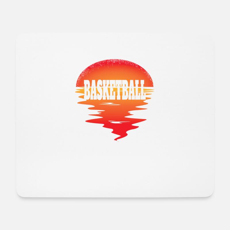 Basketball Geschenkidee Sport Design - Mousepad (Querformat) - Weiß