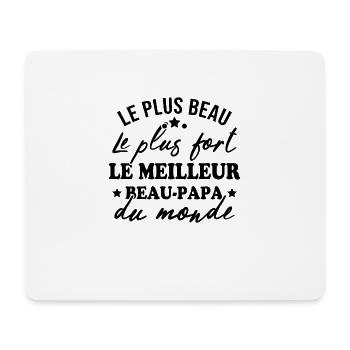 le meilleur beau papa du monde - Tapis de souris (format paysage) - blanc - Devant