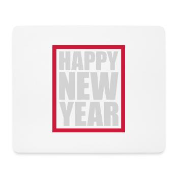 Citation Bonne année - Tapis de souris (format paysage) - blanc - Devant