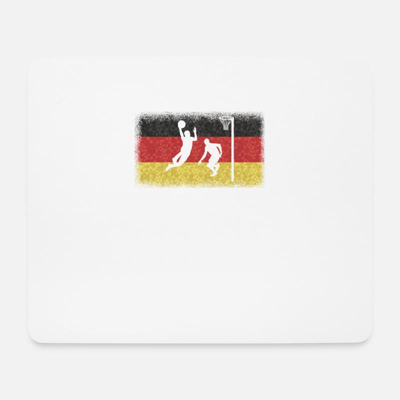 Basketball Geschenkidee Sport Design - Mousepad (Querformat) - Weiß