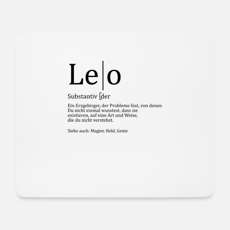 Erzgebirge Leo - Mousepad (Querformat) - Weiß
