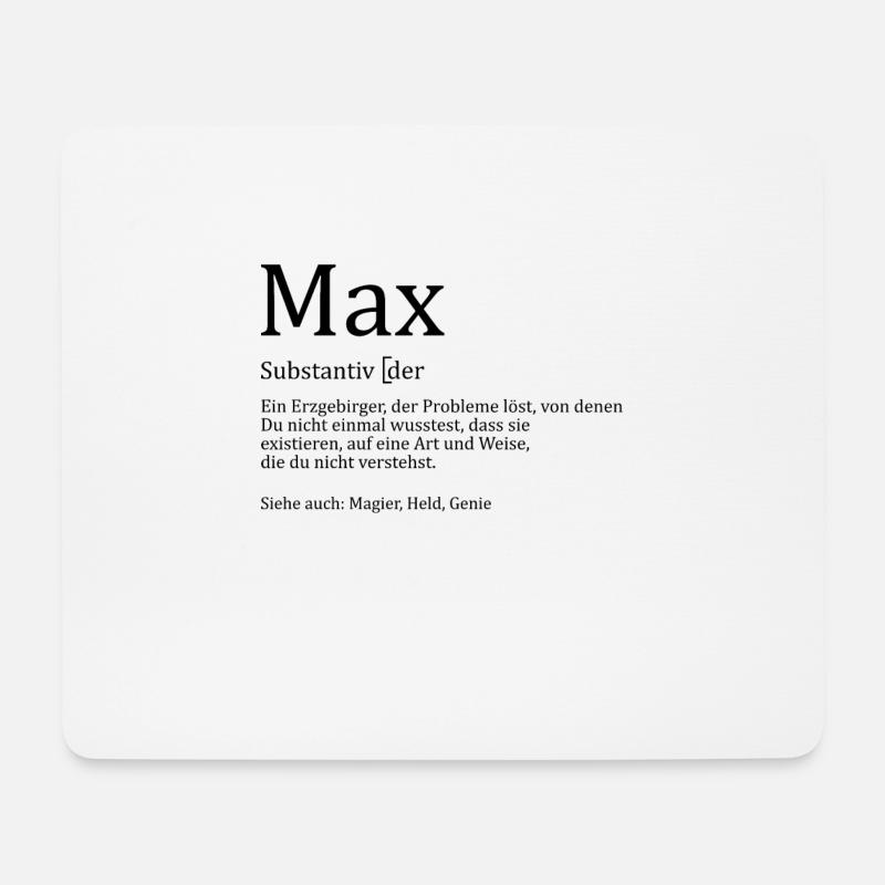 Erzgebirge Max - Mousepad (Querformat) - Weiß