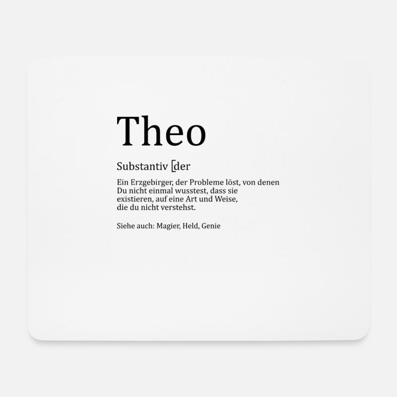 Erzgebirge Theo - Mousepad (Querformat) - Weiß