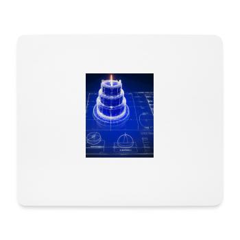 Cake Blueprint Pastry Chef Cake Baking - Mouse Pad (horizontal) - white - Front