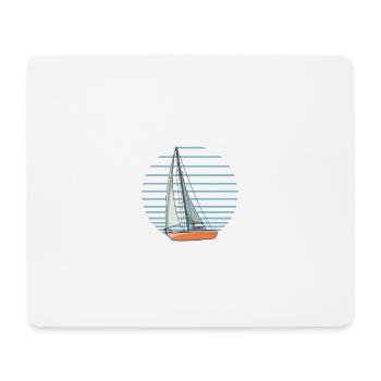 Sailboat Sailboat Better Then Therapie - Mousepad (Querformat) - Weiß - Vorne