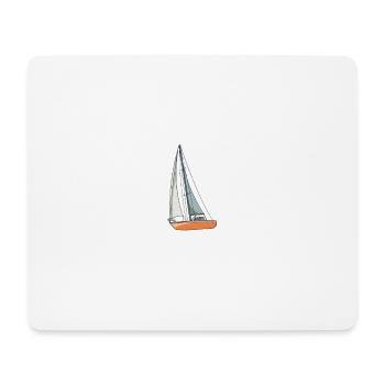 Sailboat I Am A Girl Who Loves Sailboats - Mousepad (Querformat) - Weiß - Vorne