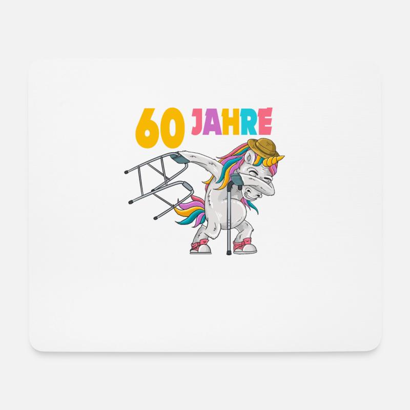 60 werden ist nicht schwer wie 50 aussehen sehr - Mousepad (Querformat) - Weiß