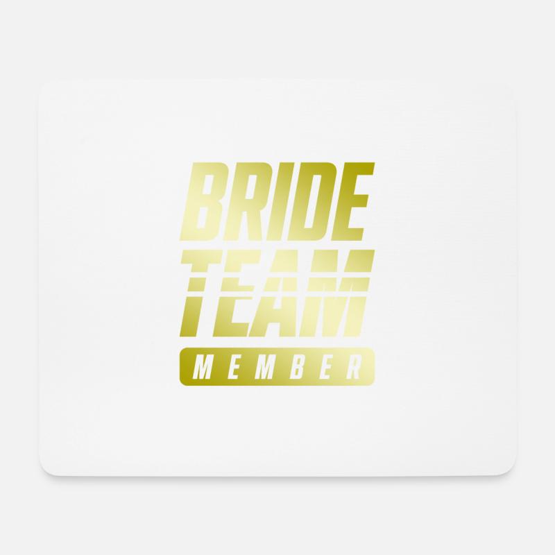 Bride Team - Mousepad (Querformat) - Weiß
