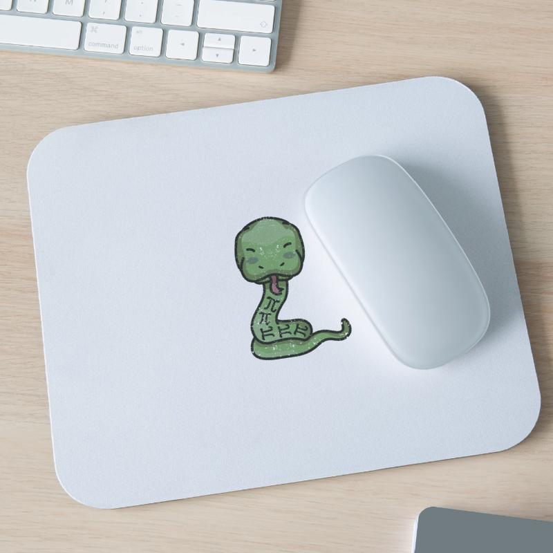 Python Snake Pithon Pi Tag Symbol Funny Math Mouse Pad (horizontal)