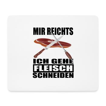 Fleischer Metzger Zerleger Schlachter - Mousepad (Querformat) - Weiß - Vorne