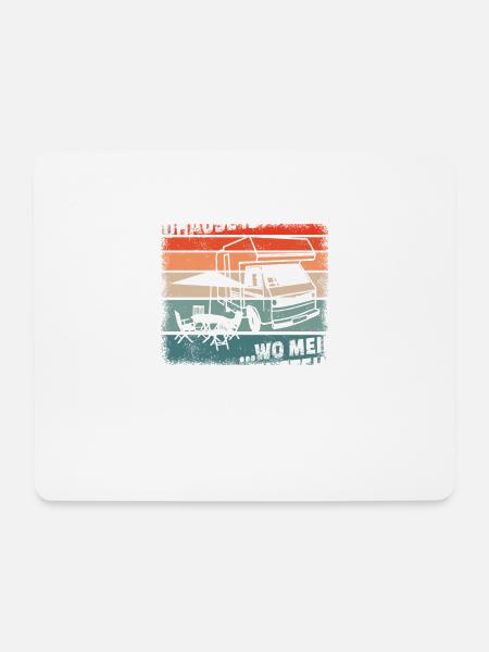 Camper Geschenkidee Camping - Mousepad (Querformat) - Weiß