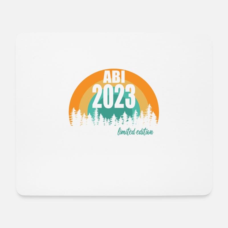 Abitur Gymnasium Damen und Herren Abi 2023 - Mousepad (Querformat) - Weiß